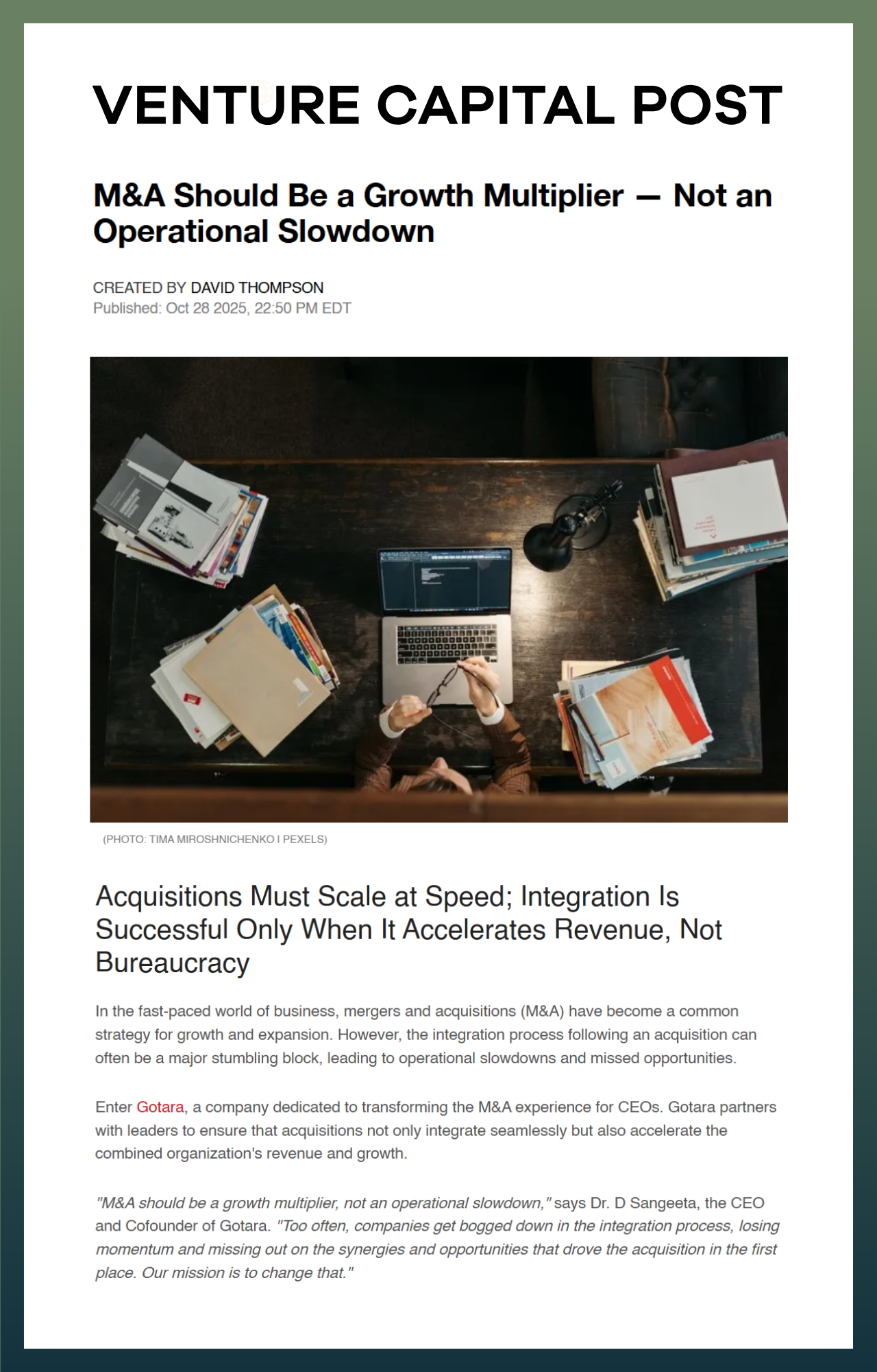 Gotara Expands Support for Technical Managers to Drive Strategic Alignment and Execution